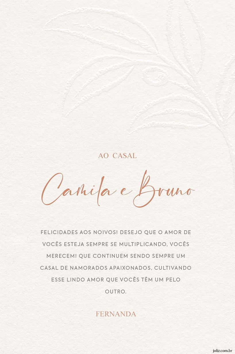 Crie seu Cartão de Casamento - Caligrafia Rosa com a Festalab
