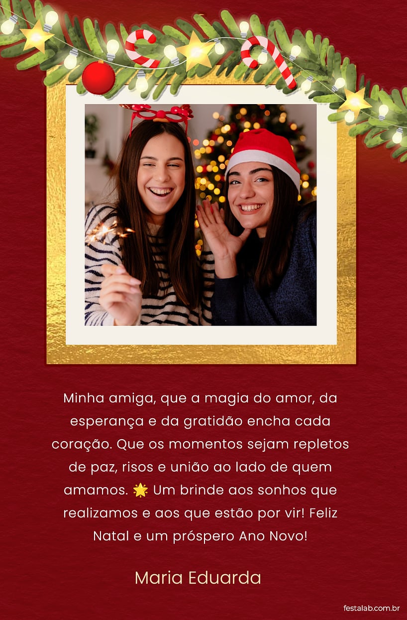 Personalize seu Cartão de Natal com a Festalab