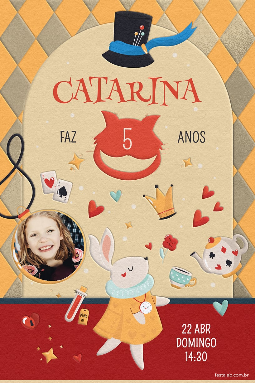 Modelo de Convite de Aniversario - Um Conto de Sonhos Criar convite de aniversário - Um Conto de Sonhos| FestaLab