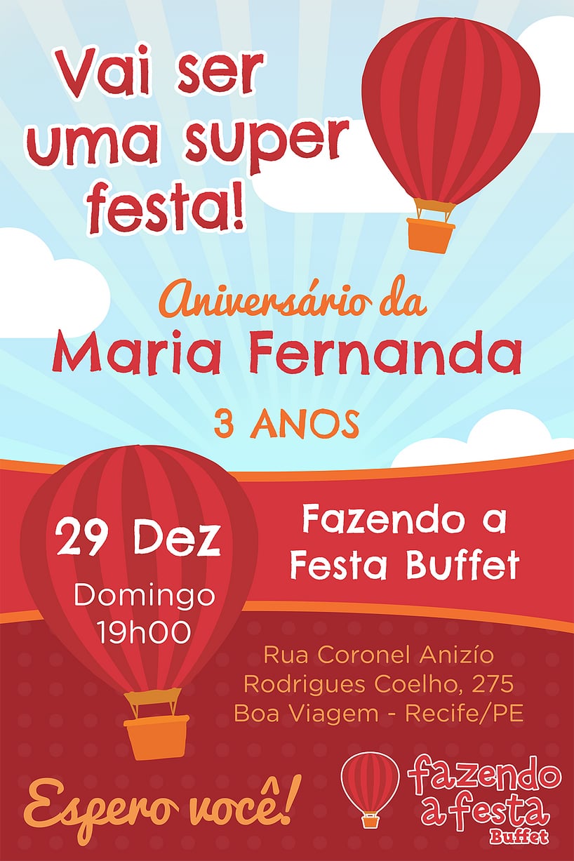 Modelo de Convite de Aniversario - Fazendo a Festa Criar convite de aniversário - Fazendo a Festa| FestaLab