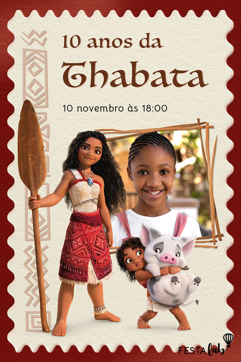 Modelo de Convite de Aniversario - Princesas do Mar Criar convite de aniversário - Princesas do Mar| FestaLab