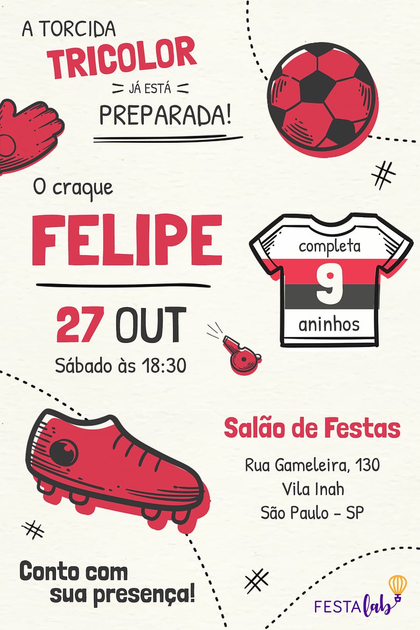 Modelo de Convite de Aniversario - Sao Paulo Criar convite de aniversário - São Paulo| FestaLab
