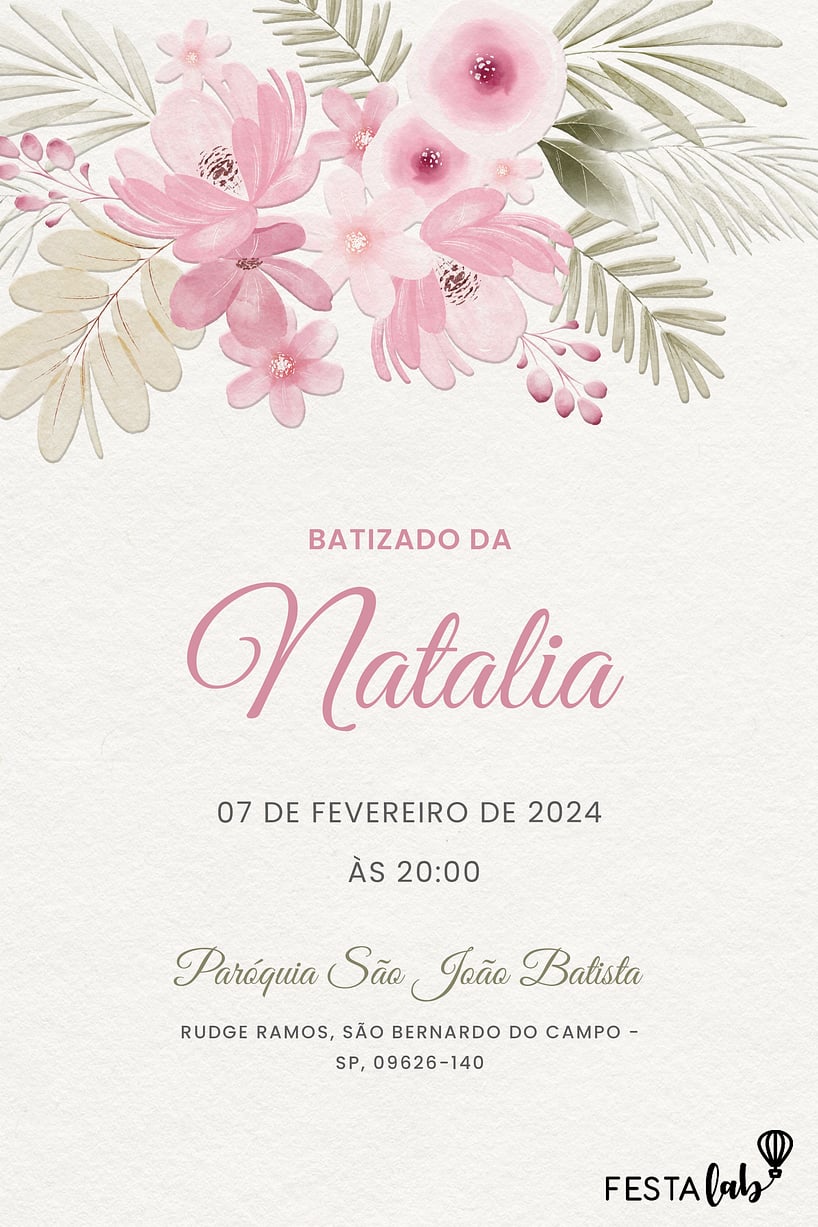 Como fazer convites de batizado?