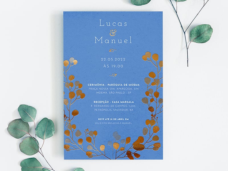 Modelo de Convite de Casamento - Arranjo de Pilea Crie seu convite de casamento - Arranjo de Pilea| FestaLab
