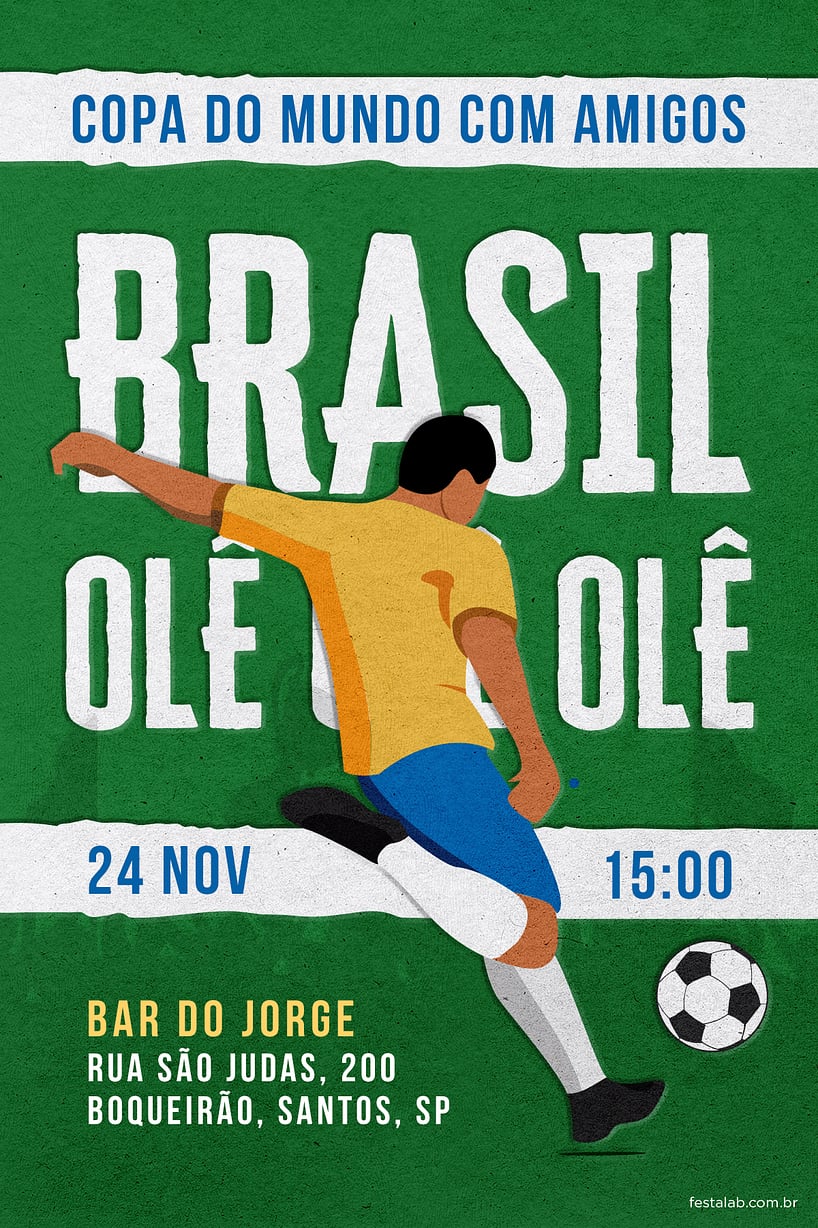 Modelo de Convite de Ocasioes especiais - Brasil Criar convite de Ocasiões especiais - Brasil| FestaLab