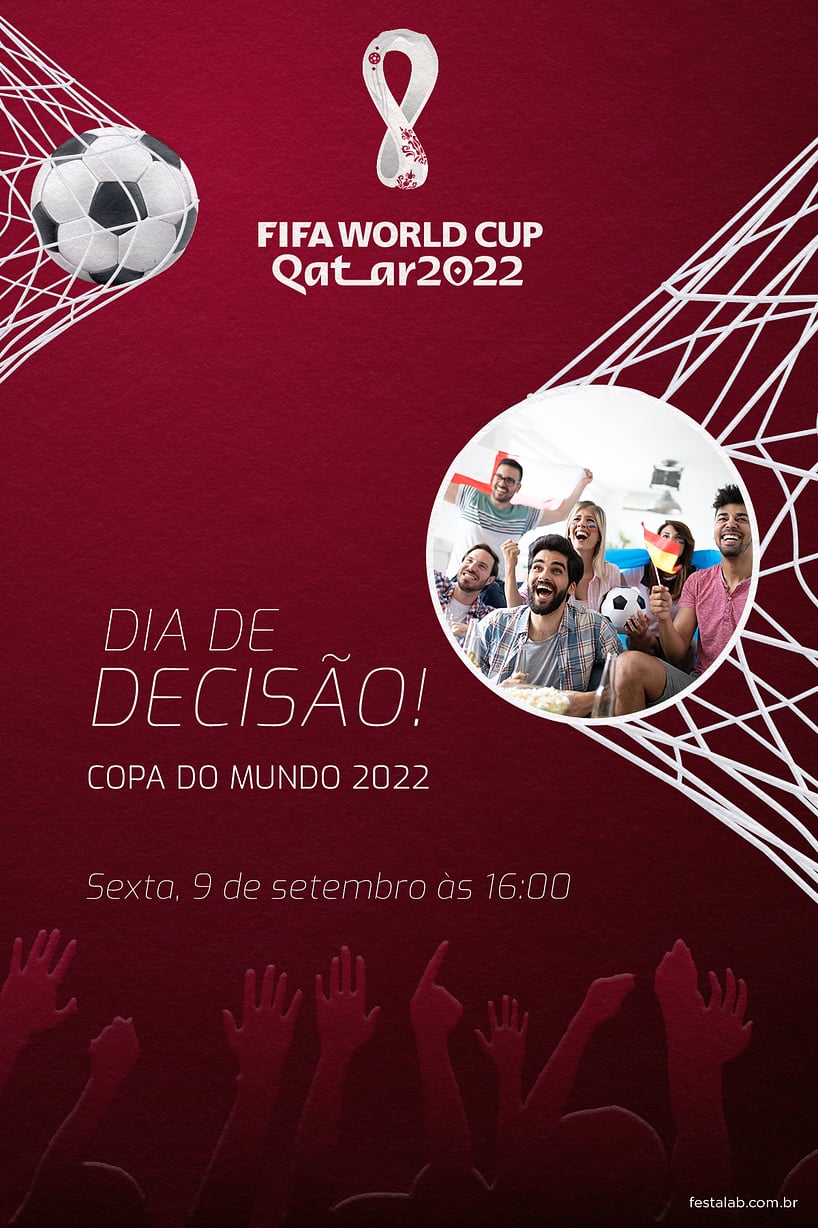 Modelo de Convite de Ocasioes especiais - Dia de Descisao Criar convite de Ocasiões especiais - Dia de Descisão| FestaLab