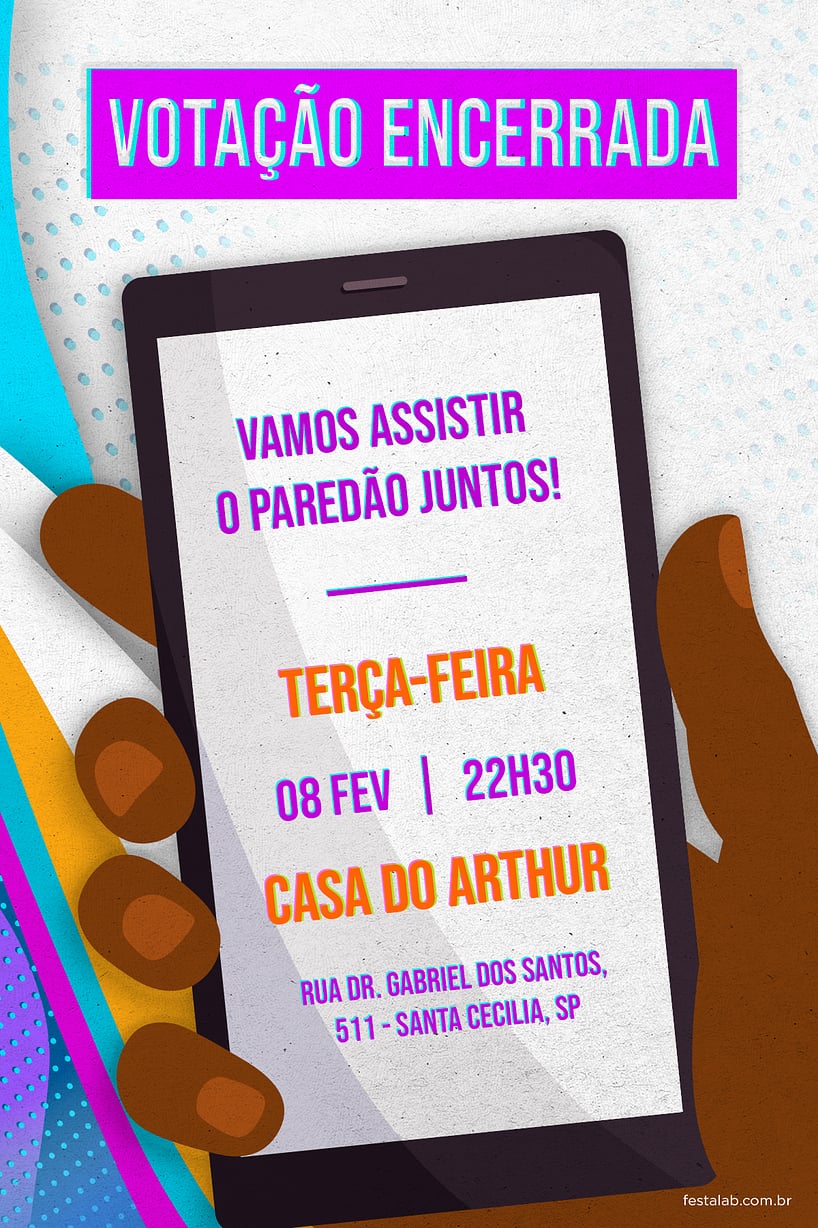 Modelo de Convite de Ocasioes especiais - Dia de Votacao Criar convite de Ocasiões especiais - Dia de Votação| FestaLab