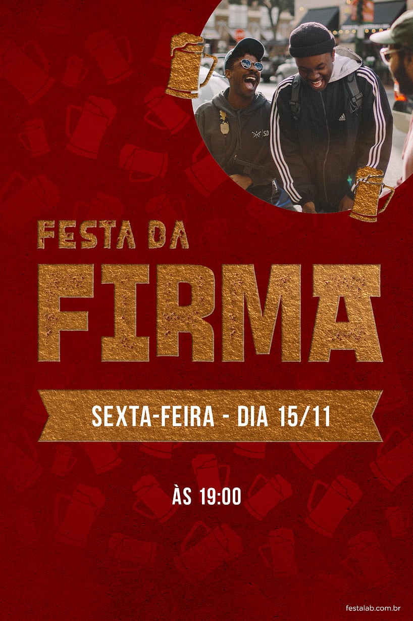 Modelo de Convite de Ocasioes especiais - Festa da Firma Criar convite de Ocasiões especiais - Festa da Firma| FestaLab