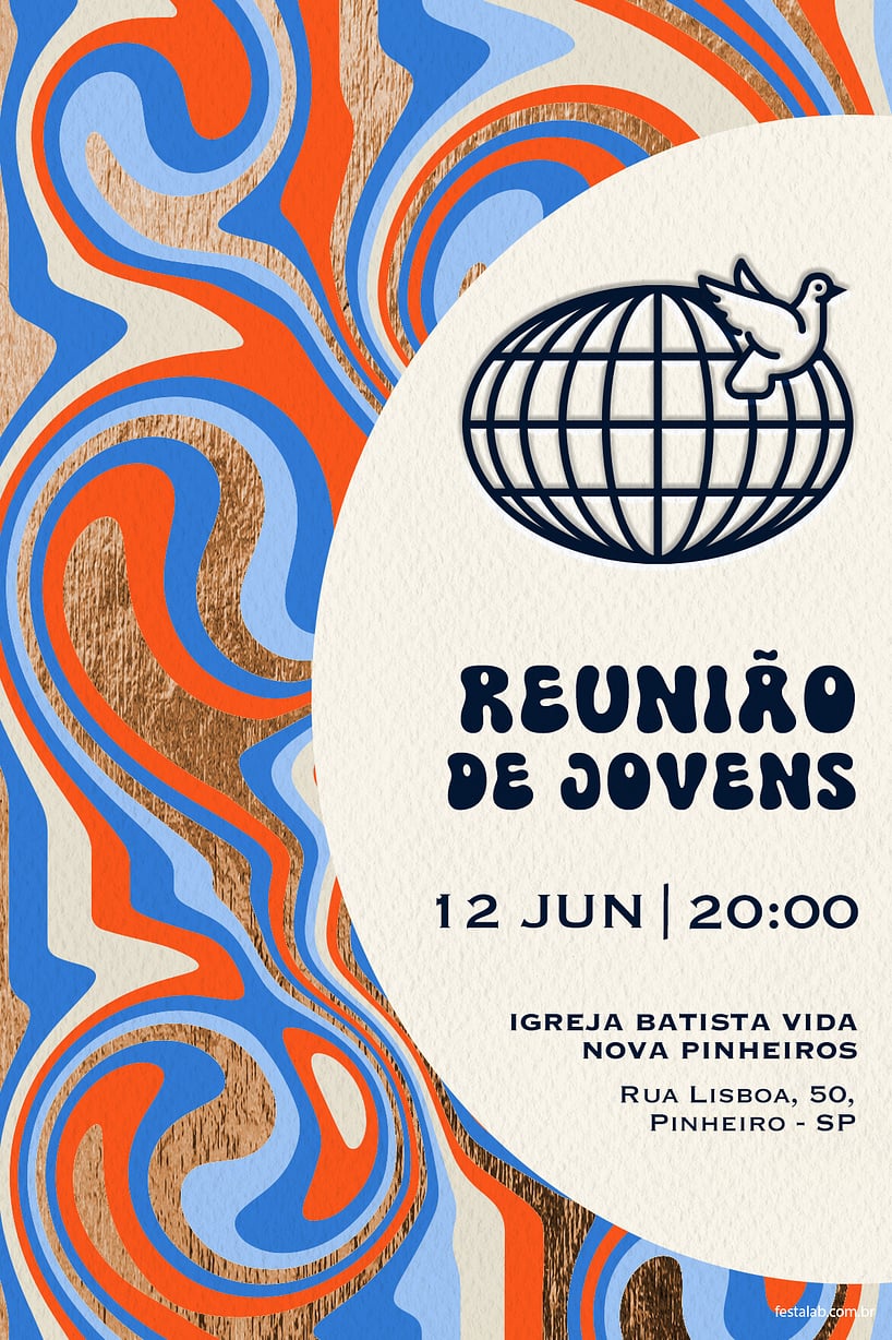 Modelo de Convite de Ocasioes especiais - Groovy Jovem Criar convite de Ocasiões especiais - Groovy Jovem| FestaLab