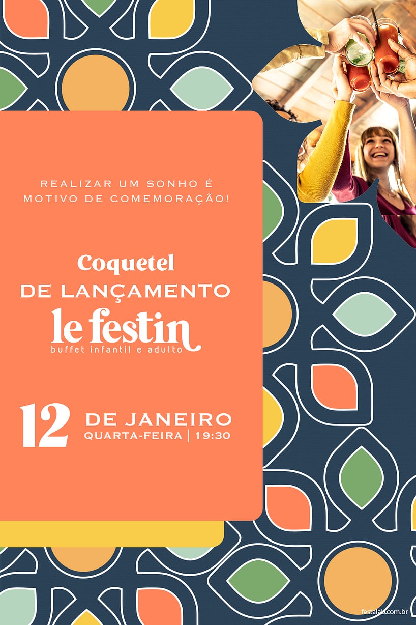 Modelo de Convite de Ocasioes especiais - Le Festin Criar convite de Ocasiões especiais - Le Festin| FestaLab