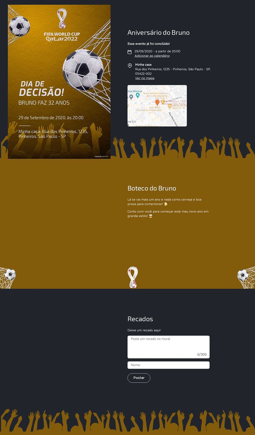 Convite online de aniversário - Dia de Descisão amarelo| FestaLab