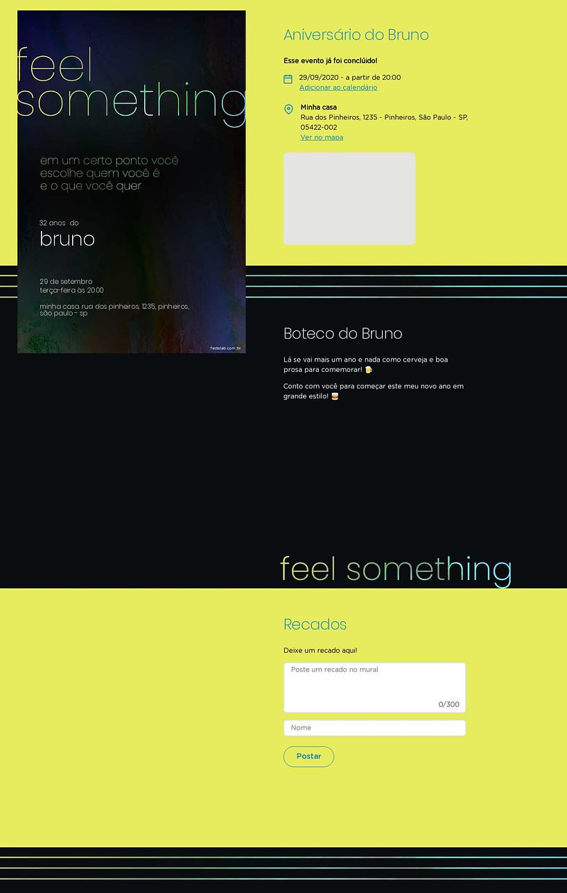 Convite online de aniversário - Euphoria verde| FestaLab