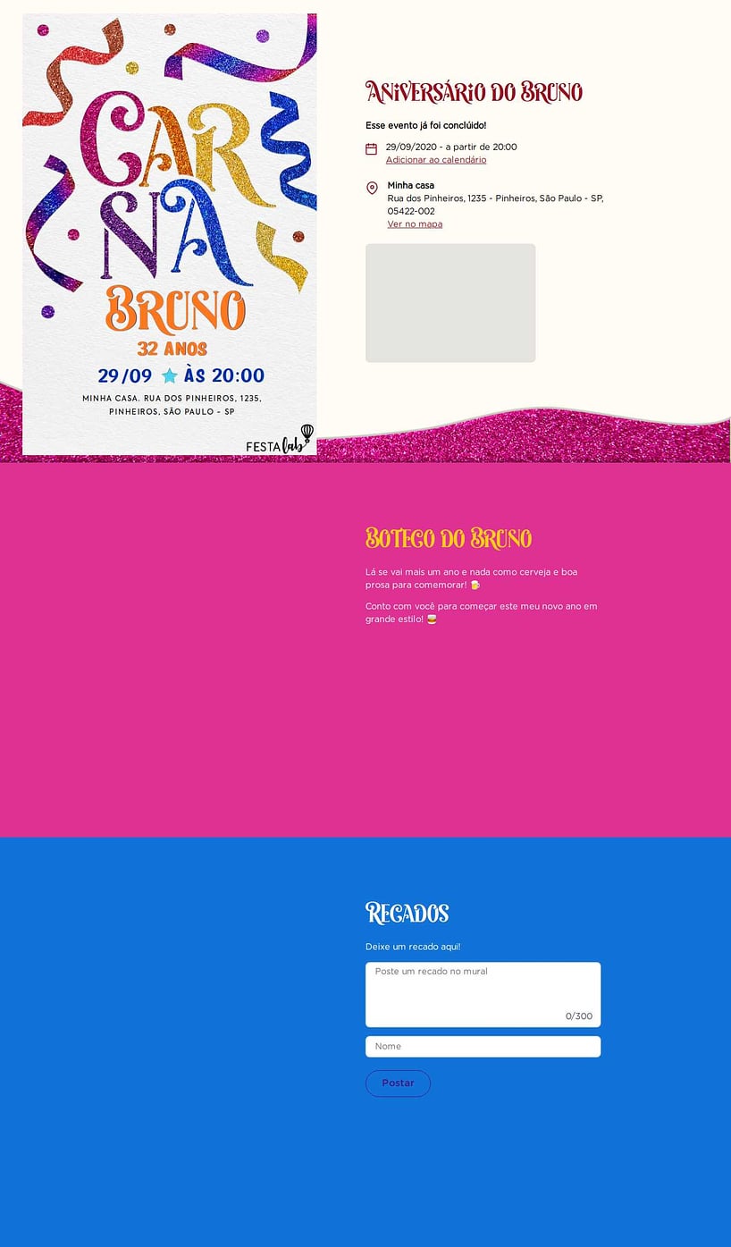 Convite online de aniversário - Meu Carnaval| FestaLab