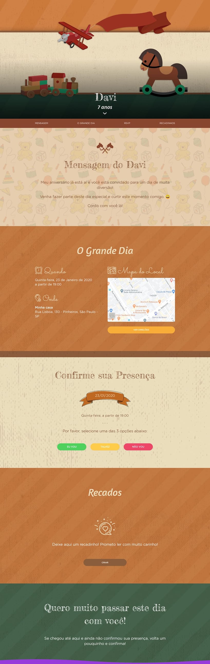 Convite online de aniversário - Brinquedos| FestaLab