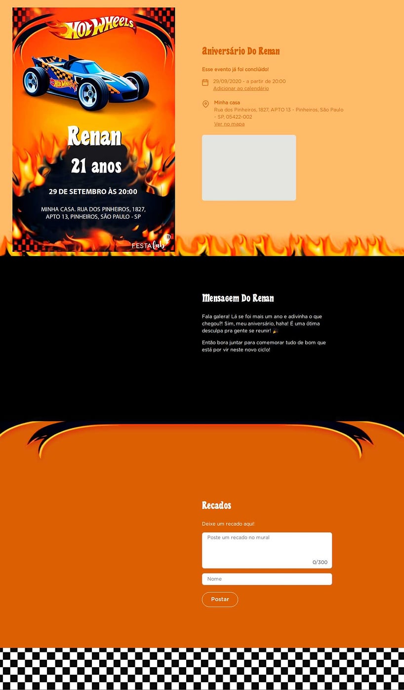 Convite online de aniversário - Hot Wheels Turbo| FestaLab