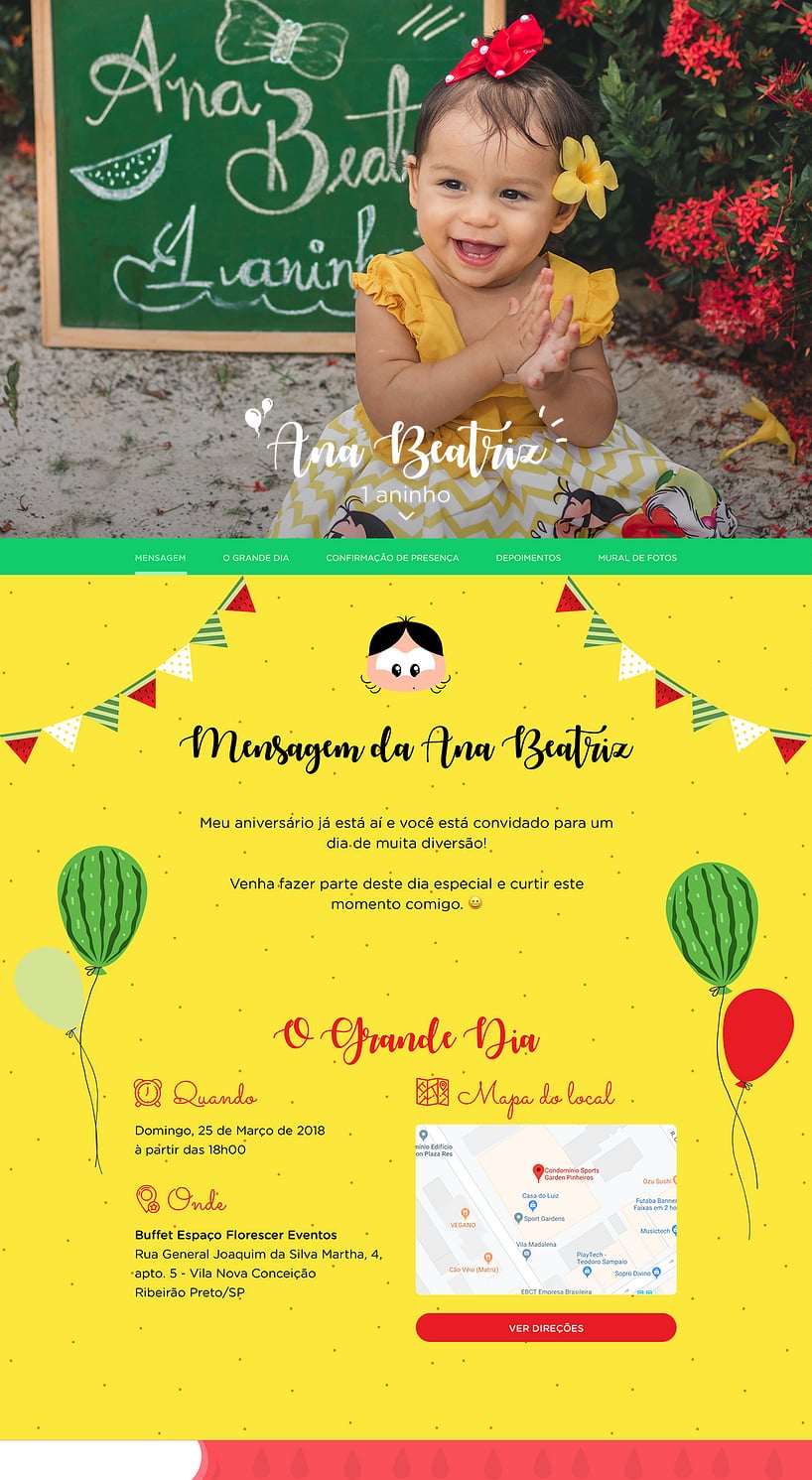 Convite online de aniversário - Magali| FestaLab