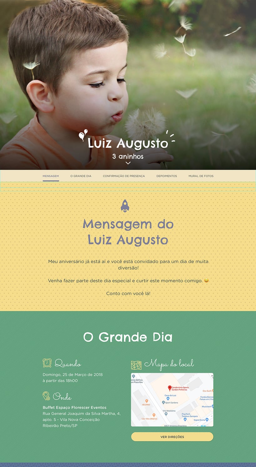 Convite online de aniversário - Menino| FestaLab