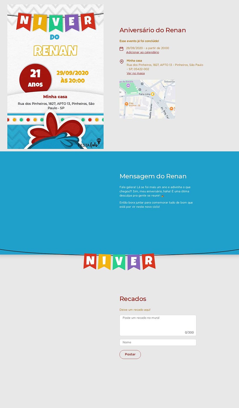 Convite online de aniversário - Niver Galinha Pintadinha| FestaLab