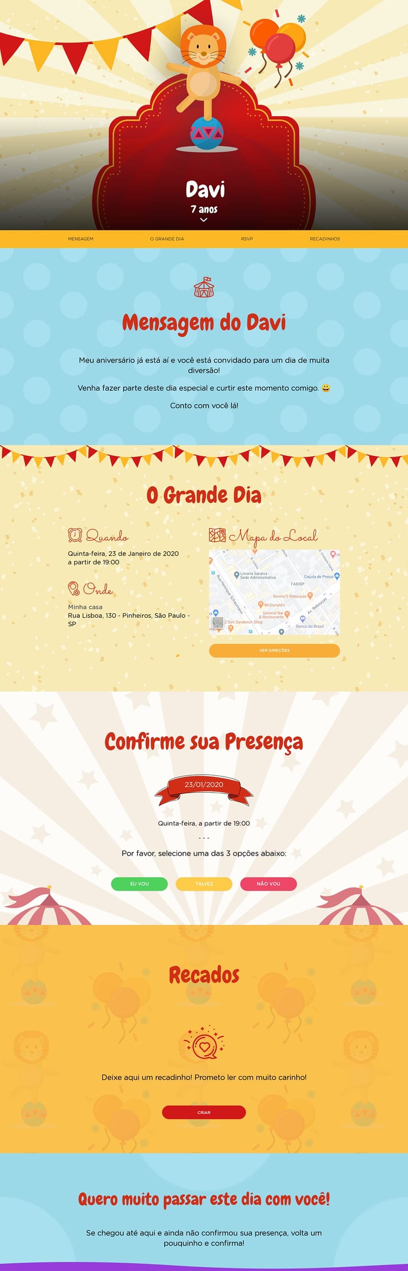 Convite online de aniversário - Patati Patata| FestaLab
