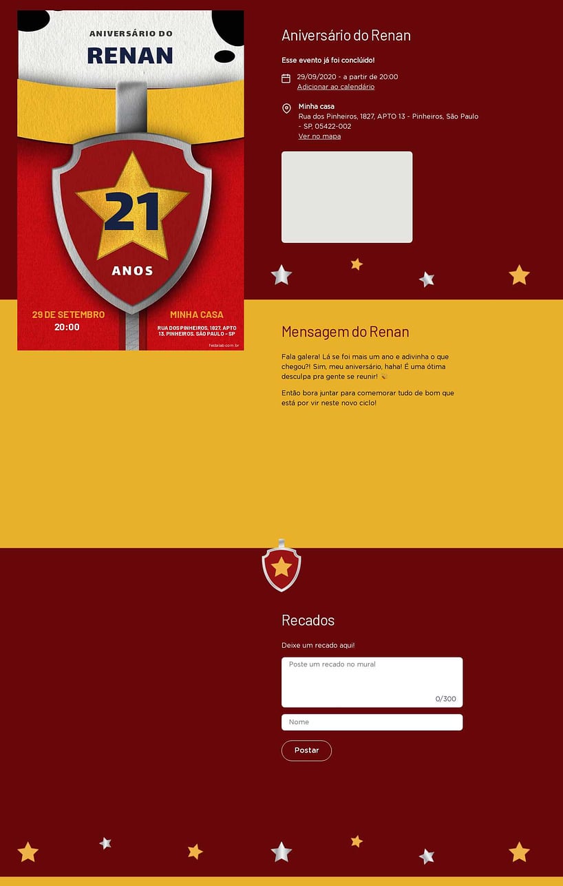 Convite online de aniversário - Patrulha do Marshall| FestaLab
