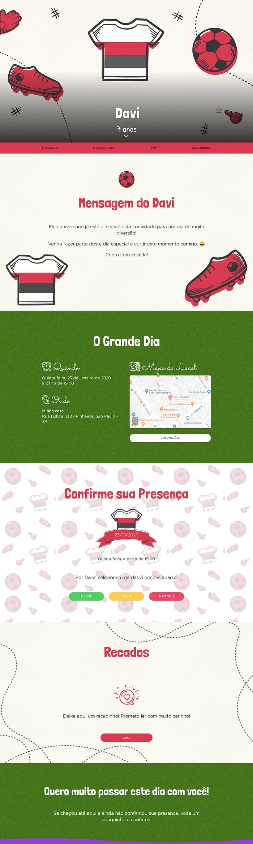 Convite online de aniversário - São Paulo| FestaLab