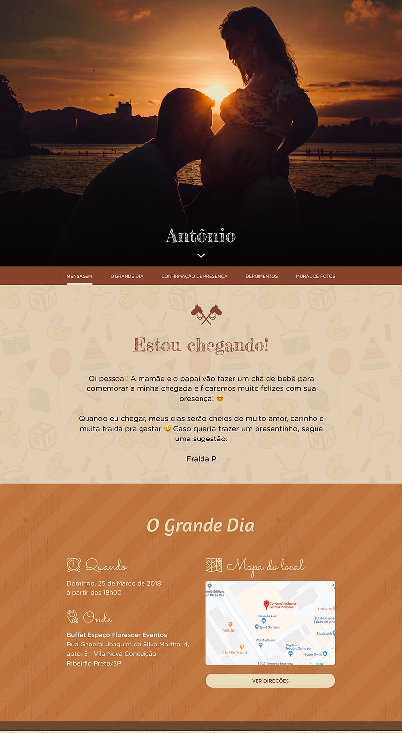 Convite Online Chá de bebê - Brinquedos | FestaLab